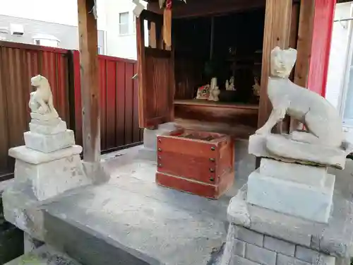 稲荷神社跡地の狛犬