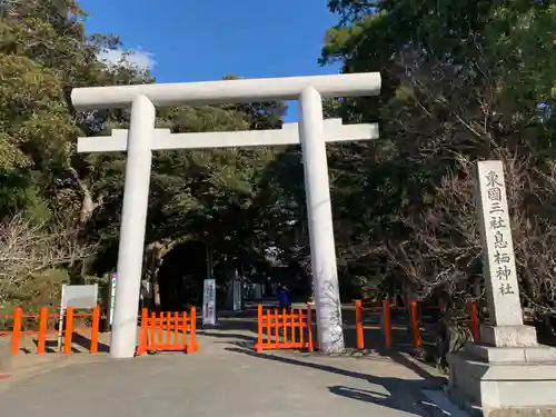 息栖神社の鳥居