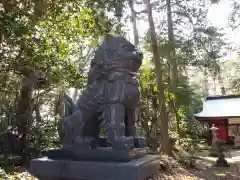 蚕霊神社の狛犬