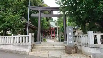 柏諏訪神社の鳥居