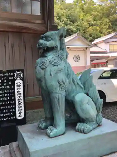 津田八幡神社の狛犬