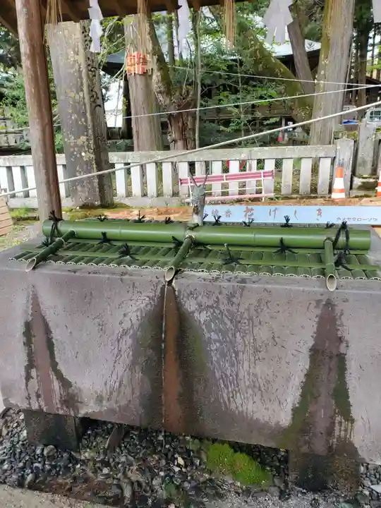 諏訪大社の手水舎