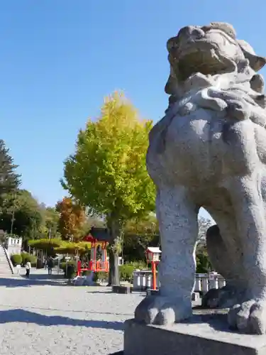 足利織姫神社の狛犬