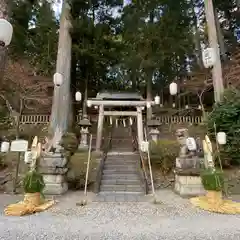 日光大室高龗神社の鳥居