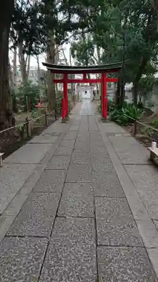 自由が丘熊野神社の鳥居