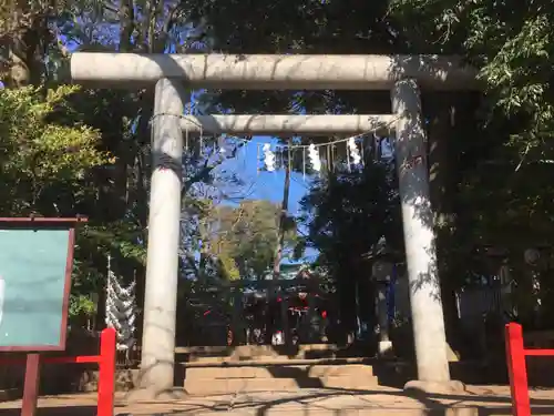 赤堤六所神社の鳥居