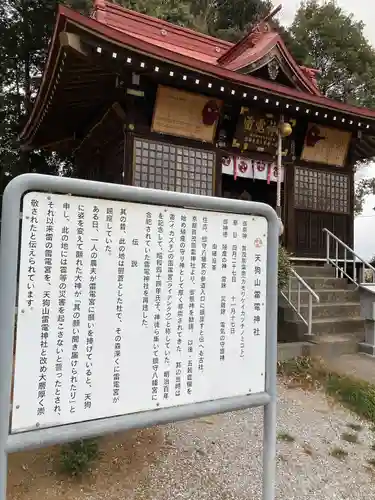 天狗山雷電神社の歴史