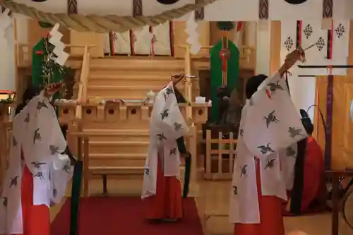 阿久津「田村神社」（郡山市阿久津町）旧社名：伊豆箱根三嶋三社の神楽