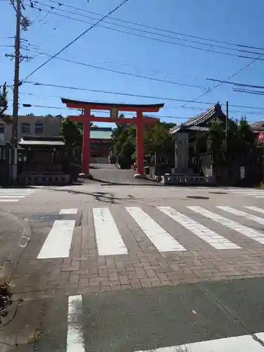 五社神社　諏訪神社の鳥居