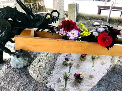 下庄八幡神社の手水舎