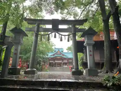多摩川浅間神社の鳥居