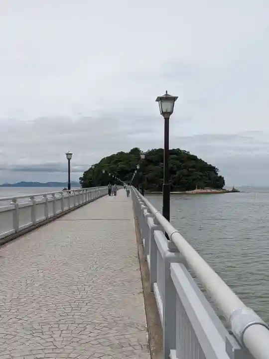 八百富神社の景色