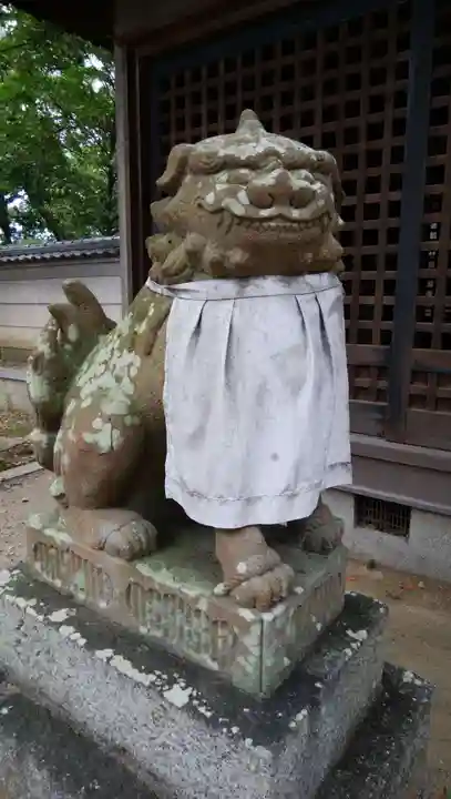 新屋坐天照御魂神社(西河原鎮座)の狛犬