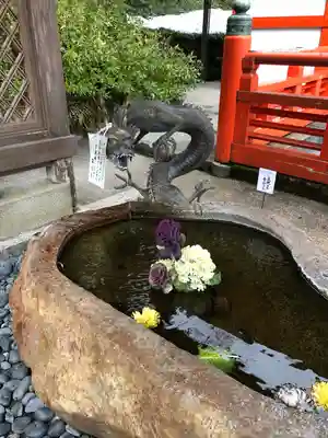 由岐神社の手水舎