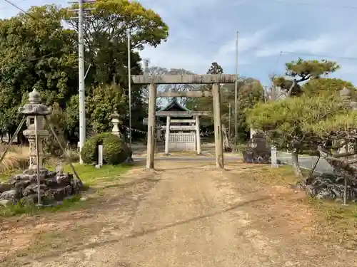 高田波蘇伎神社の鳥居