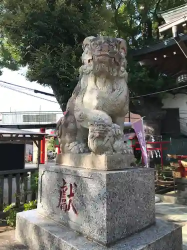 五方山熊野神社の狛犬