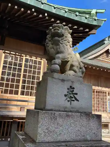 植田八幡神社の狛犬