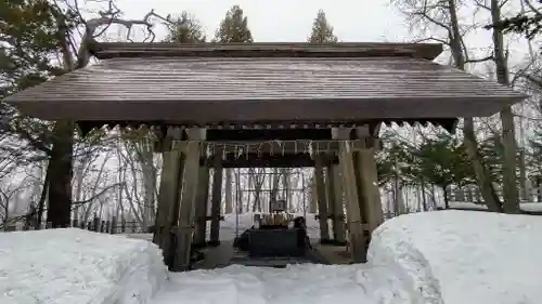 上川神社の手水