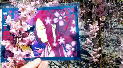 夜桜切り絵御朱印