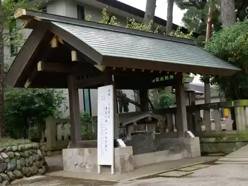 埼玉縣護國神社の手水舎
