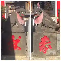 元郷氷川神社の狛犬