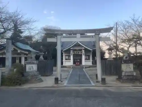 津島社（大草津島神社）の鳥居