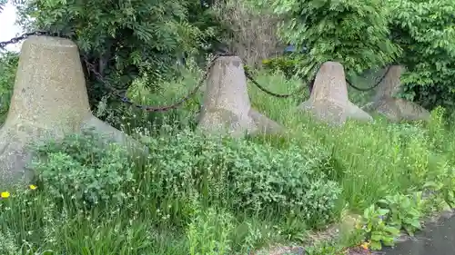 湊神社跡の庭園