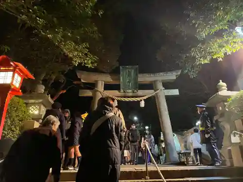 多井畑厄除八幡宮の鳥居