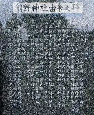 熊野神社（下矢田町）の歴史