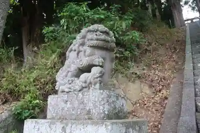 阿久津「田村神社」（郡山市阿久津町）旧社名：伊豆箱根三嶋三社の狛犬