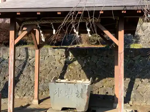 村山浅間神社の手水