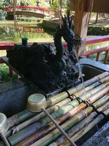 間々田八幡宮の手水舎