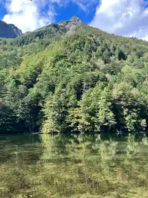 穂高神社奥宮の周辺