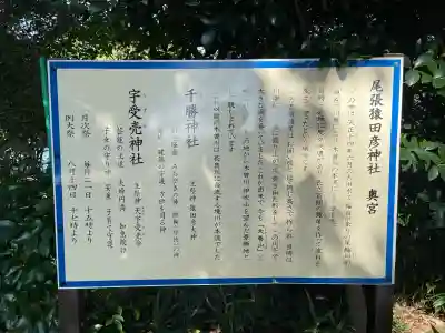 尾張猿田彦神社 奥宮(愛知県)