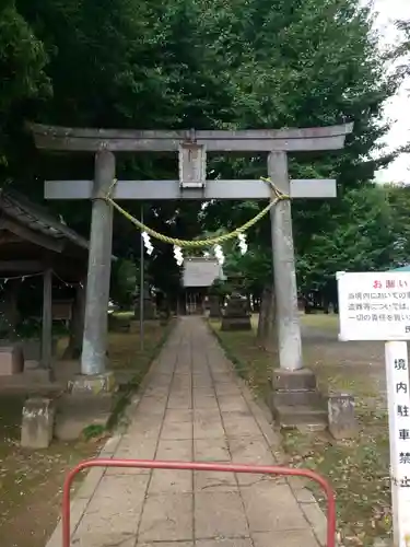 篠津久伊豆神社の鳥居