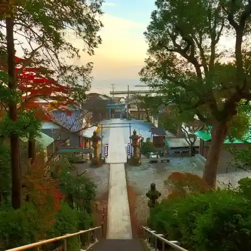 走水神社の景色