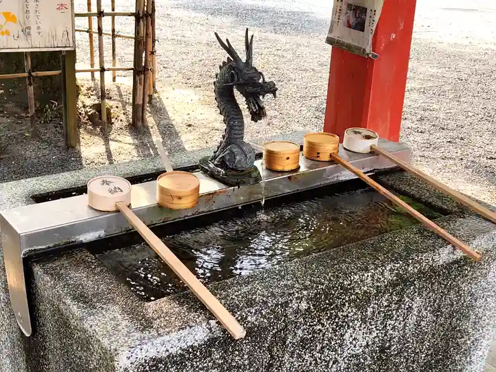 豊玉姫神社の手水舎