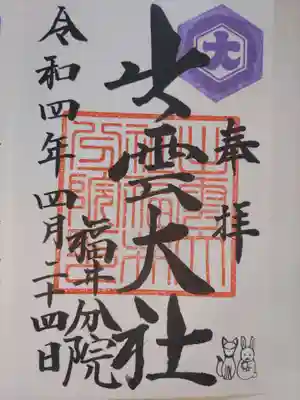 出雲大社福井分院の御朱印