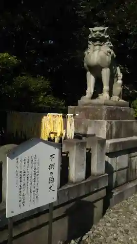 福井県護国神社の狛犬