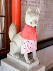 足の神様 服部天神宮の狛犬