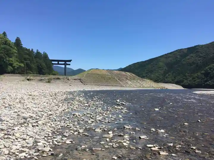 大斎原(熊野本宮大社旧社地)の景色