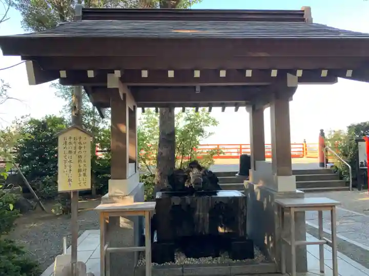 多摩川浅間神社の手水舎