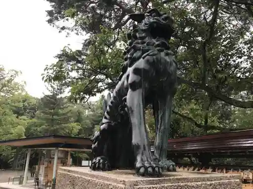 尾山神社の狛犬