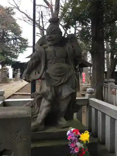 鬼子母神堂　(法明寺）の像