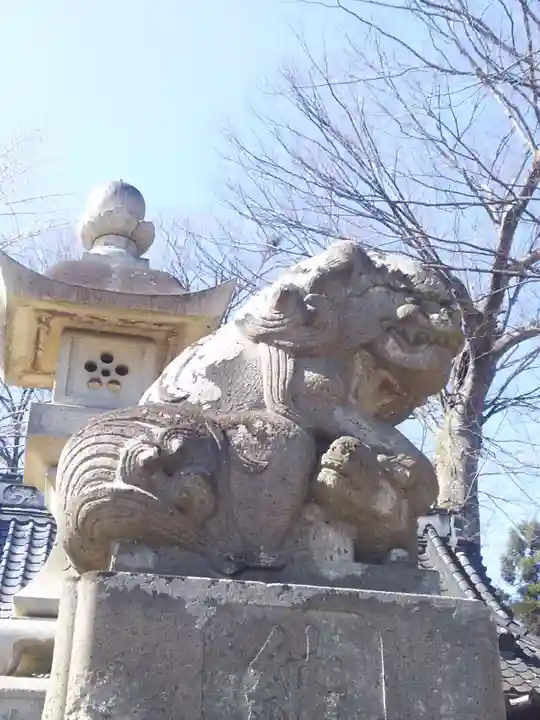 佐間天神社の狛犬