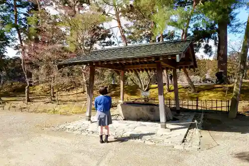 毛越寺の手水