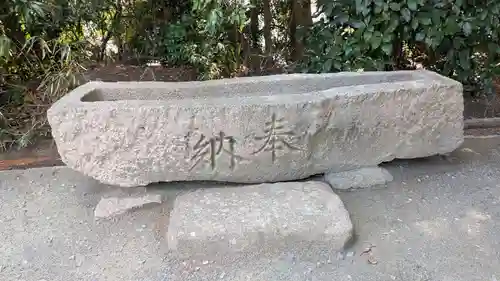子鍬倉神社の手水舎