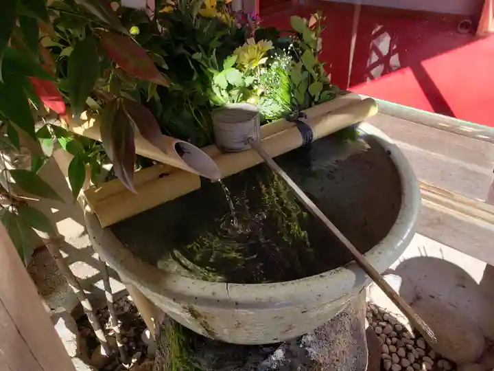 弓削寺の手水舎