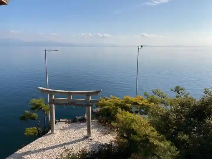 竹生島神社(都久夫須麻神社)の景色
