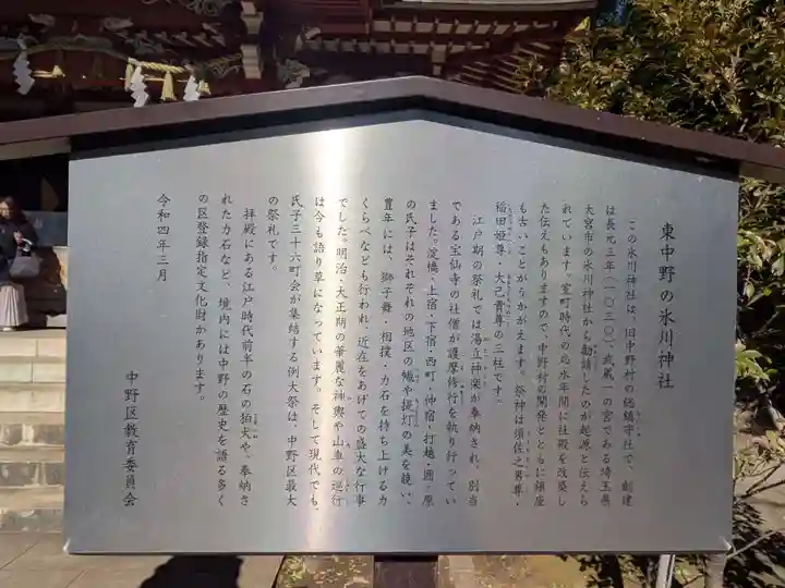 中野氷川神社(東京都)